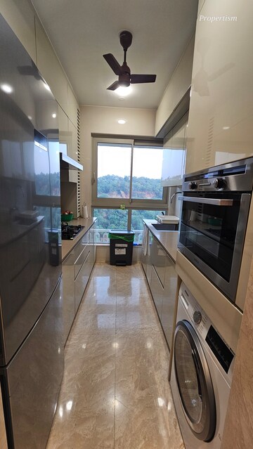 Kitchen in 2 BHK Apartment at Hiranandani Castle Rock, Powai – for Rent