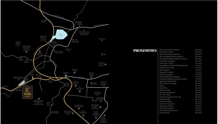 Map Location, unique-k-pune 3 Bedroom 1271 Sq.Ft. Apartment In Bavdhan Pune 7869301