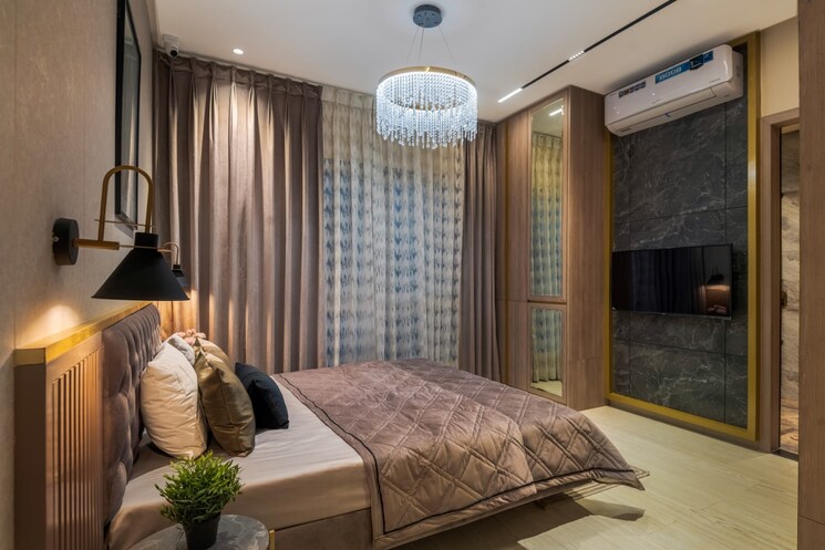 Bedroom, unique-k-pune 3 Bedroom 1271 Sq.Ft. Apartment In Bavdhan Pune 7869301