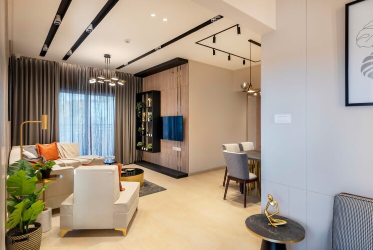 Living Room, unique-k-pune 3 Bedroom 1271 Sq.Ft. Apartment In Bavdhan Pune 7869301