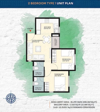 2 BHK Apartment For Resale in Shriram 107 South East Hosur Road Bangalore  7869957