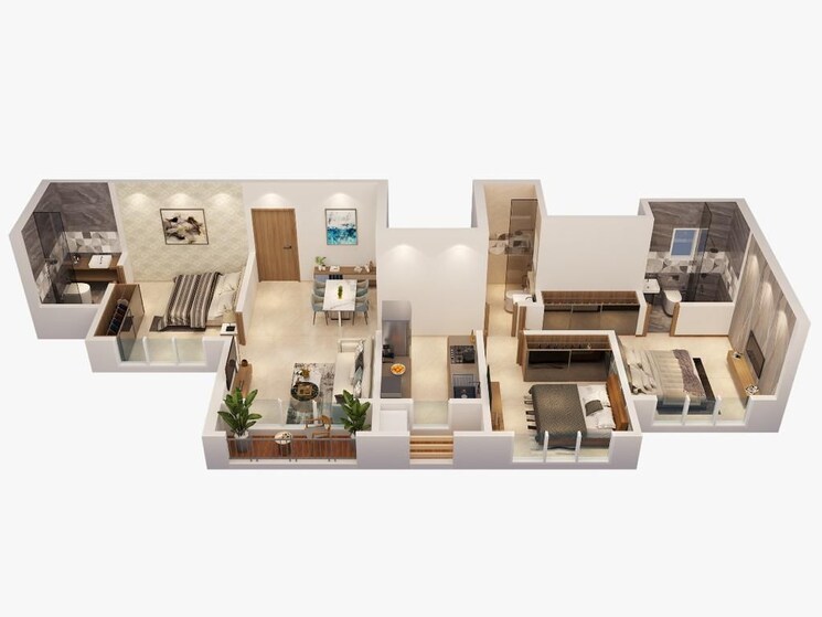 Floor Plan, vinay-unique-sky 1 Bedroom 434 Sq.Ft. Apartment In Virar West Palghar 7870310
