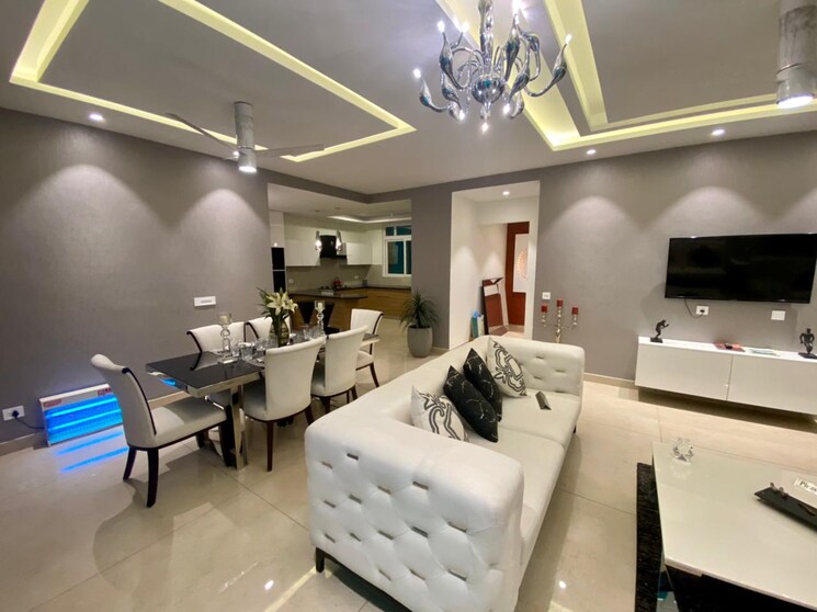 Living Room, maya-green-lotus-utsav 3 Bedroom 2100 Sq.Ft. Apartment In International Airport Road Zirakpur 7870403