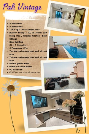 3 BHK Apartment – Exterior View View at Khar West - for Sale