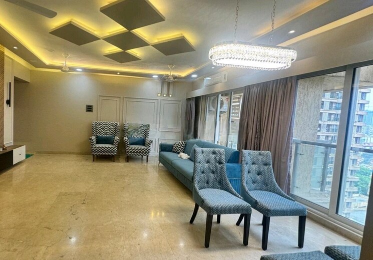 Living Room, dosti-group-imperia 3 Bedroom 1630 Sq.Ft. Apartment In Manpada Thane 7871099