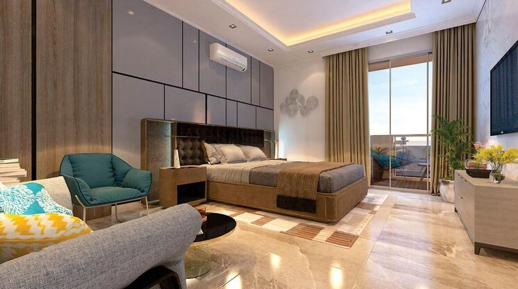 Bedroom, tulip-yellow 3 Bedroom 1704 Sq.Ft. Apartment In Sector 69 Gurgaon 7873892