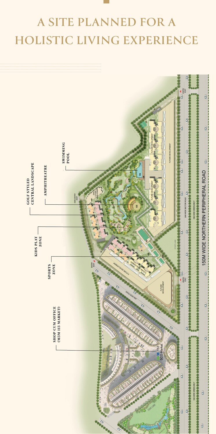 Master Plan, m3m-capital 3 Bedroom 1665 Sq.Ft. Apartment In Sector 113 Gurgaon 7873987