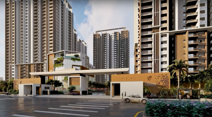 Exterior View, vision-arsha 3.5 Bedroom 2355 Sq.Ft. Apartment In Osman Nagar Hyderabad 7874398