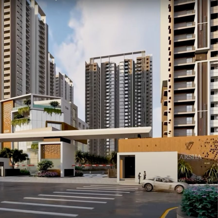 Exterior View, vision-arsha 3 Bedroom 1845 Sq.Ft. Apartment In Osman Nagar Hyderabad 7874440