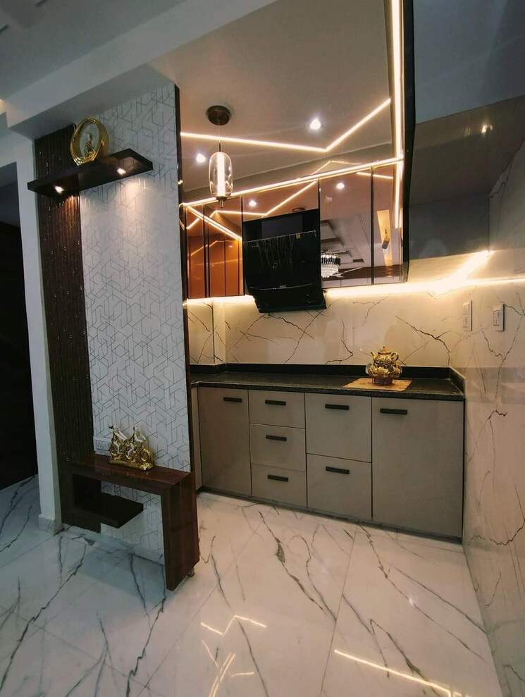 Kitchen, mohan garden 3 Bedroom 850 Sq.Ft. Builder Floor In Mohan Garden Delhi 7874452