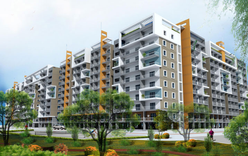 3 BHK + Pooja Room Apartment For Sale in Western Plaza