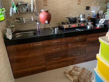 Kitchen in 1 BHK Apartment at Shree Salasar Sunflower CHS, Hatkesh Udhog Nagar – for Sale
