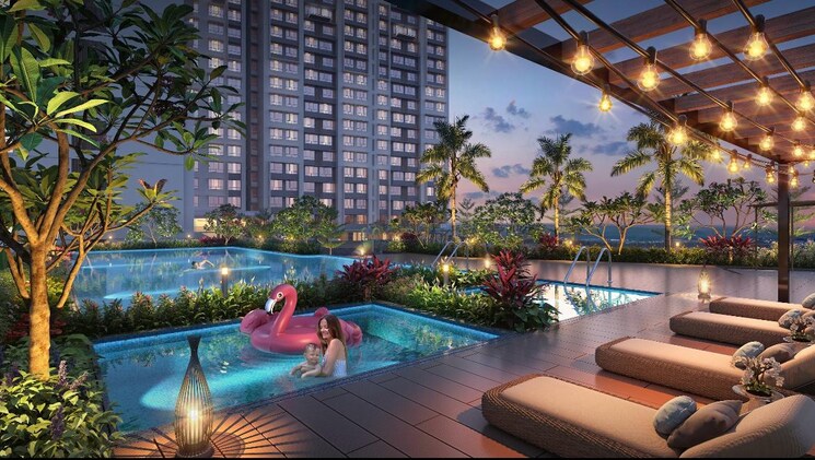 Swimming Pool, dotom-isle 2 Bedroom 620 Sq.Ft. Apartment In Malad West Mumbai 7874986