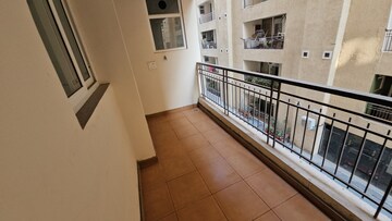 Balcony in 3 BHK Apartment at Riverdale Hazelwood Residences, High Ground – for Rent