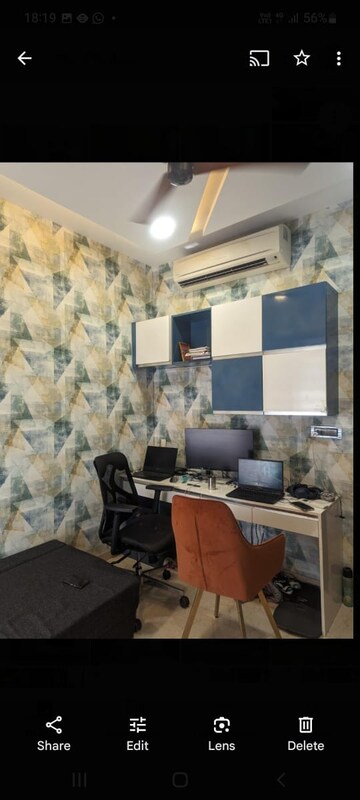 Living Room in 3 BHK Apartment at Lodha Sterling, Kolshet Road – for Rent