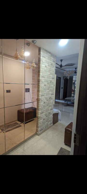 Bathroom in 3 BHK Apartment at Lodha Sterling Tower K, Kolshet Road – for Rent