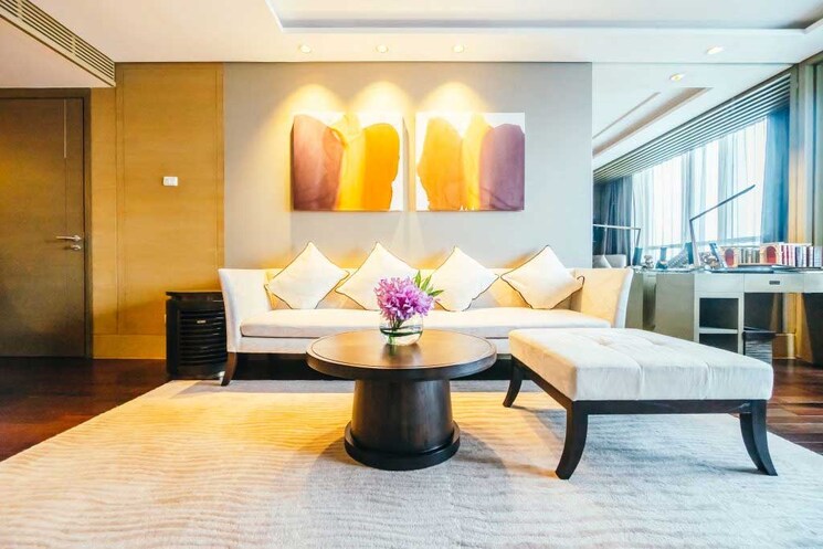 Living Room, godrej-woodscapes 3.5 Bedroom 2435 Sq.Ft. Apartment In Budigere Cross Bangalore 7876951