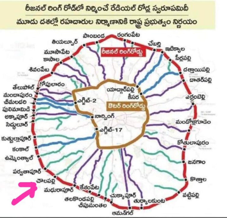 Map Location, shadnagar  165 Sq.Yd. Plot In Shadnagar Hyderabad 7877401