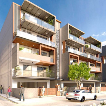 4 BHK Builder Floor – Exterior View View at 4S Aradhya Extension, Sector 67 - for Sale