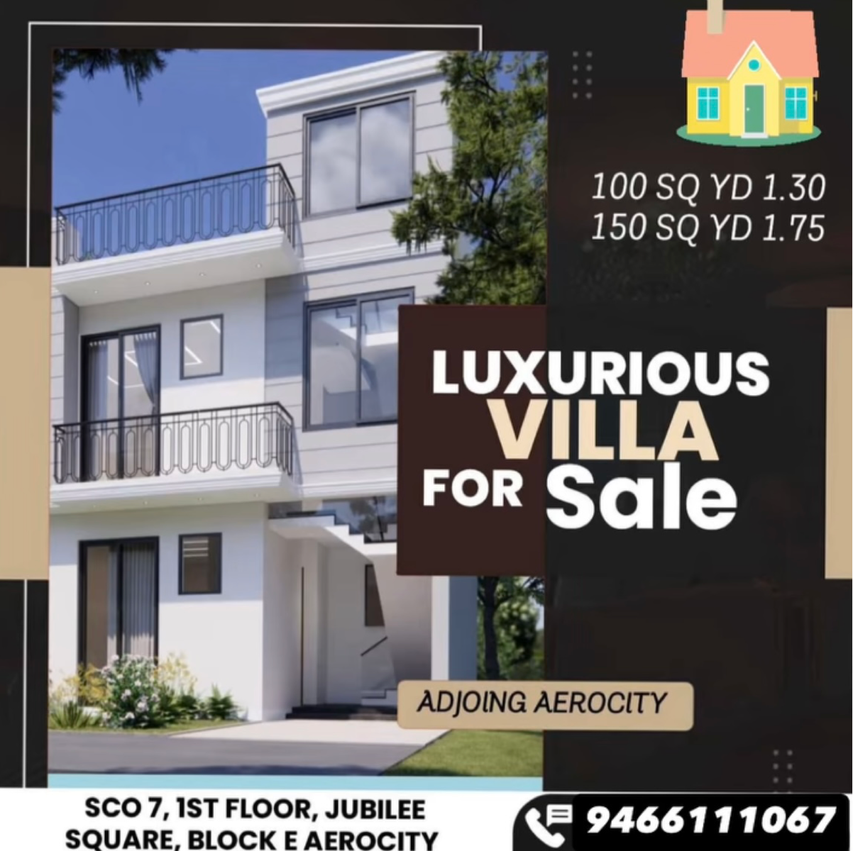 5 BHK + Extra Room Villa For Sale in 9466111067