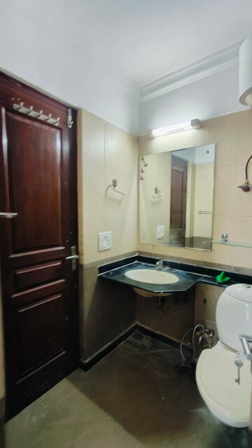 Kitchen in 3 BHK Apartment at Mahagun Mansion I and II, Vaibhav Khand – for Rent