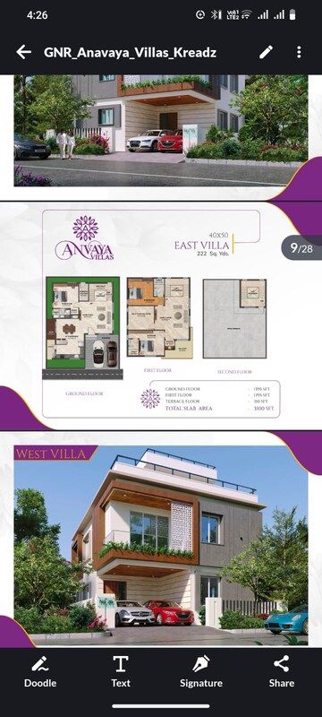 Master Bedroom in 3 BHK Villa at GNR Anvaya Icon City, Kongara Kalan – for Sale