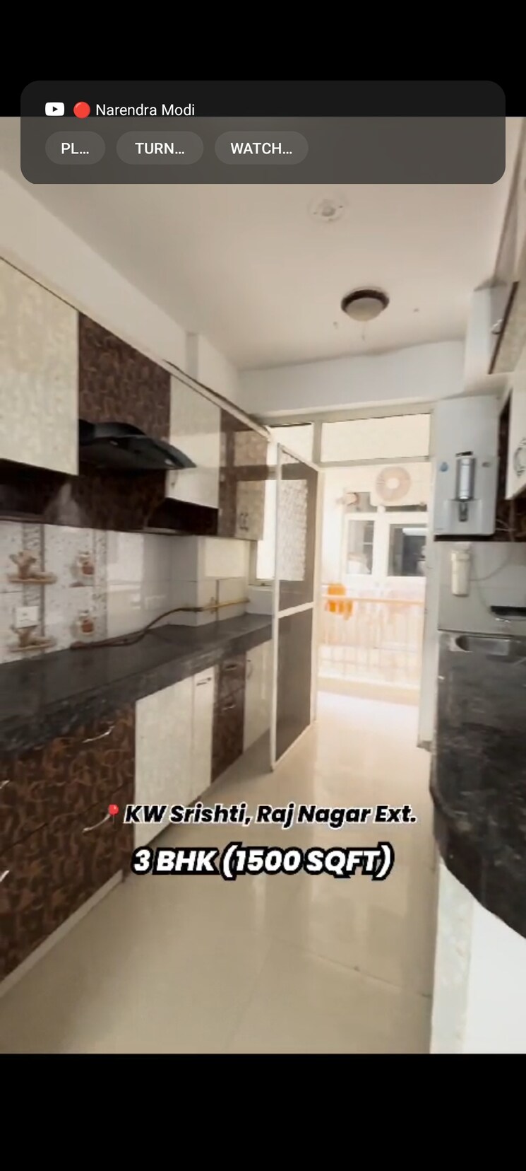 Kitchen, kw-srishti 3 Bedroom 1500 Sq.Ft. Apartment In Raj Nagar Extension Ghaziabad 7879581