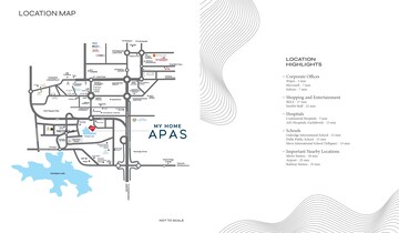 4 BHK Apartment – Map Location View at My Home Apas, Kokapet - for Sale