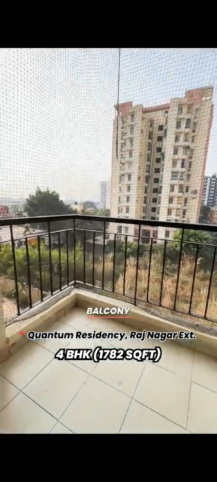 Balcony, quantum-homes 4 Bedroom 1782 Sq.Ft. Apartment In Raj Nagar Extension Ghaziabad 7879757