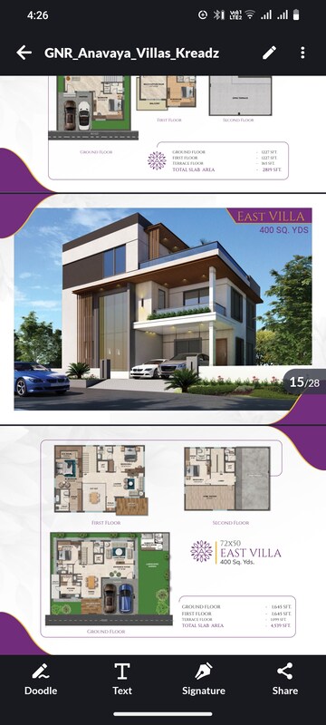 3 BHK Villa – Exterior View View at GNR Anvaya Icon City, Kongara Kalan - for Sale