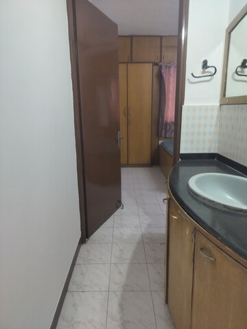 Bathroom in 2 BHK Apartment at Magarpatta Daffodils Apartment, Hadapsar – for Rent