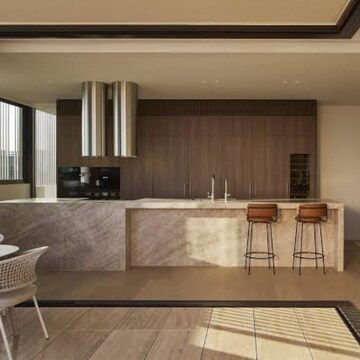 Kitchen in 5 BHK Penthouse at Mahindra Luminare, Sector 59 – for Sale