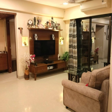 Living Room in 2.5 BHK Apartment at Madhav Sankalp, Gandhar Nagar – for Sale