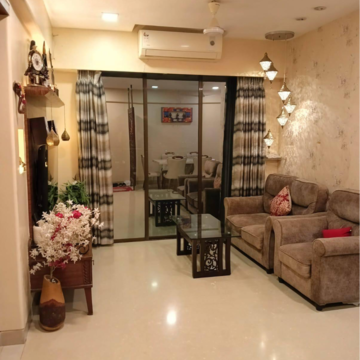 Living Room in 2.5 BHK Apartment at Madhav Sankalp, Gandhar Nagar – for Sale