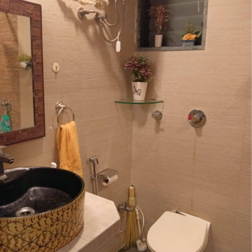 Bathroom in 2.5 BHK Apartment at Madhav Sankalp, Gandhar Nagar – for Sale