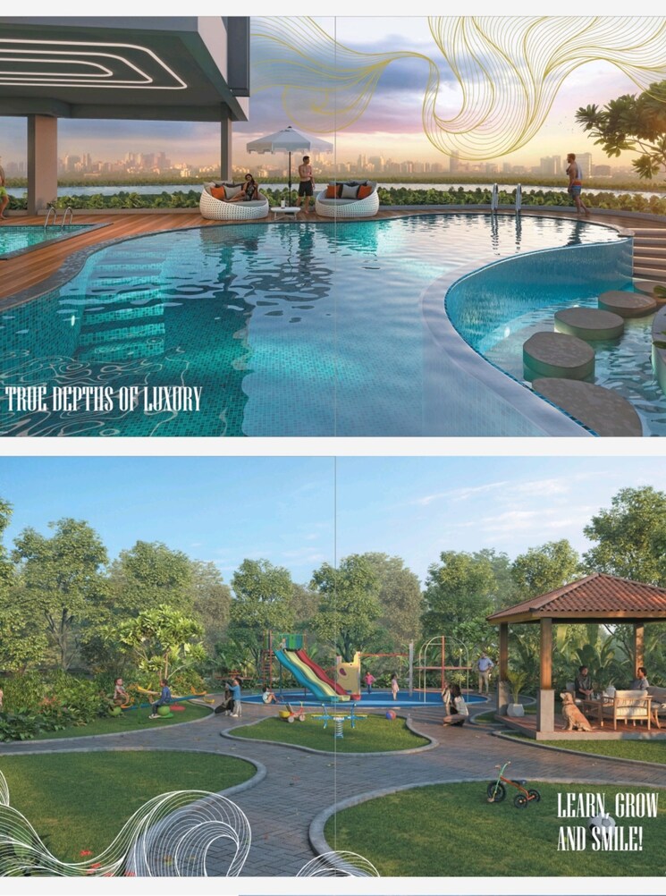 Swimming Pool, royal-morya-skydale 3 Bedroom 1369 Sq.Ft. Apartment In Thergaon Pune 7880699
