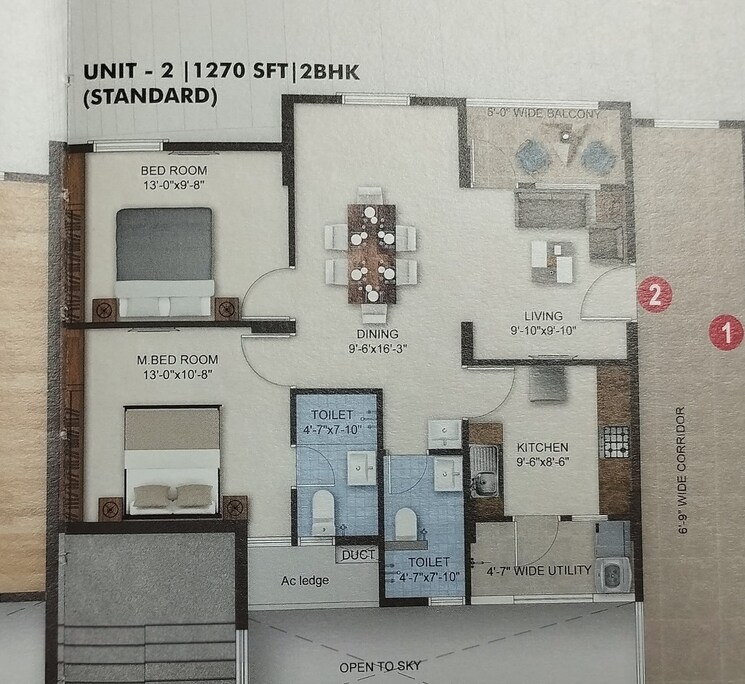 Other, bandlaguda jagir 2 Bedroom 1120 Sq.Ft. Apartment In Bandlaguda Jagir Hyderabad 7880733