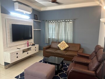 Living Room in 2 BHK Apartment at Prestige High Fields, Gachibowli – for Rent