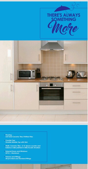 Kitchen in 3 BHK Apartment at Presidency Heights, Sector 25 Yamuna Expressway – for Sale