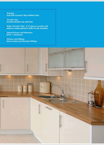 Kitchen in 3 BHK Apartment at Presidency Heights, Sector 25 Yamuna Expressway – for Sale