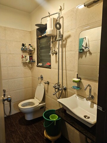 Bathroom in 1 BHK Apartment at DV Shree Shashwat, Dahisar East – for Sale