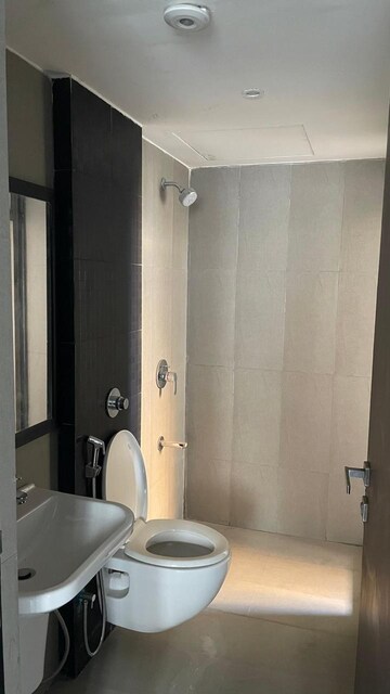 Bathroom in 1 BHK Apartment at Lodha Splendora, Ghodbunder Road – for Rent