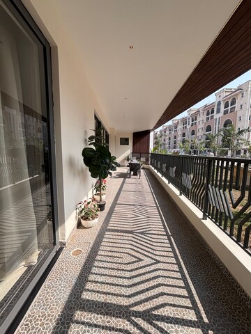 Balcony in 4 BHK Apartment at Gaur Saundaryam, Tech Zone 4 Greater Noida – for Rent