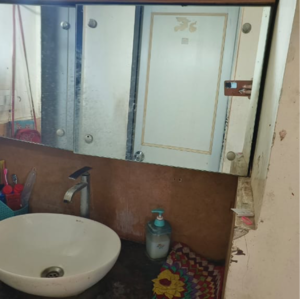 Bathroom in 1 BHK Apartment at Om Yashodham, Ravet – for Rent