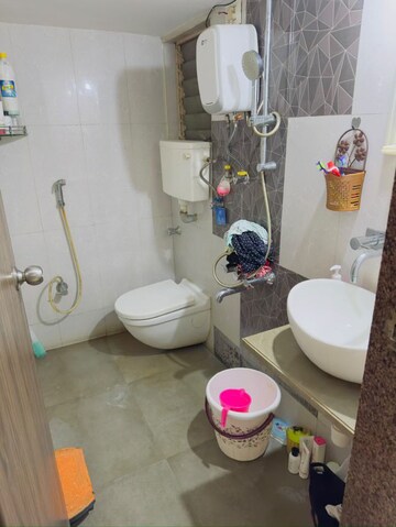 Bathroom in 1 BHK Apartment at Bachraj Landmark, Virar West – for Rent