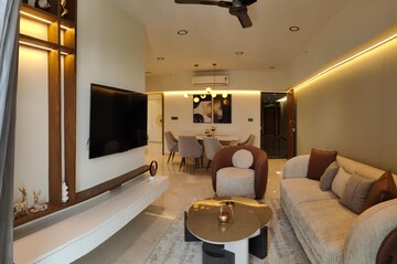 Living Room in 3 BHK Apartment at Dharti CHS, Parel – for Sale