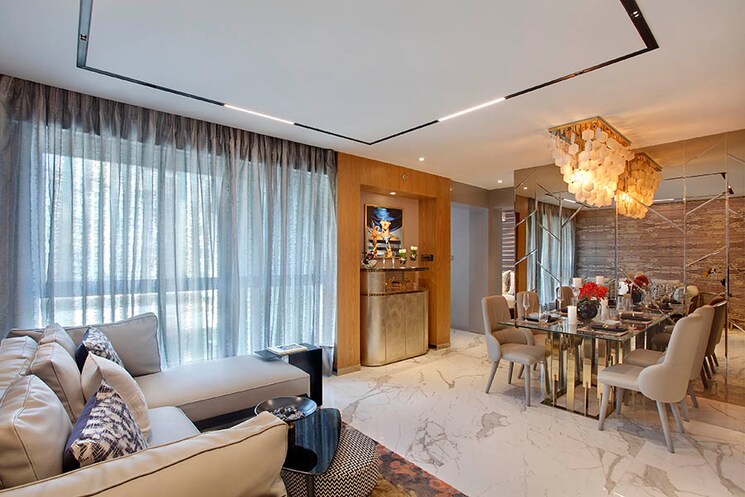 Living Room, nahar-olivia-powai 2 Bedroom 997 Sq.Ft. Apartment In Chandivali Mumbai 7882726