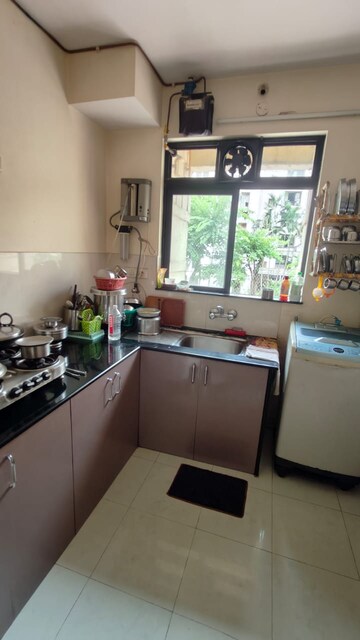 Kitchen in 1 BHK Apartment at Hiranandani Estate Brentford, Ghodbunder Road – for Rent