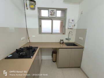 Kitchen in 1 RK Apartment at Hiranandani Solitaire Studio Apartment, Ghodbunder Road – for Rent
