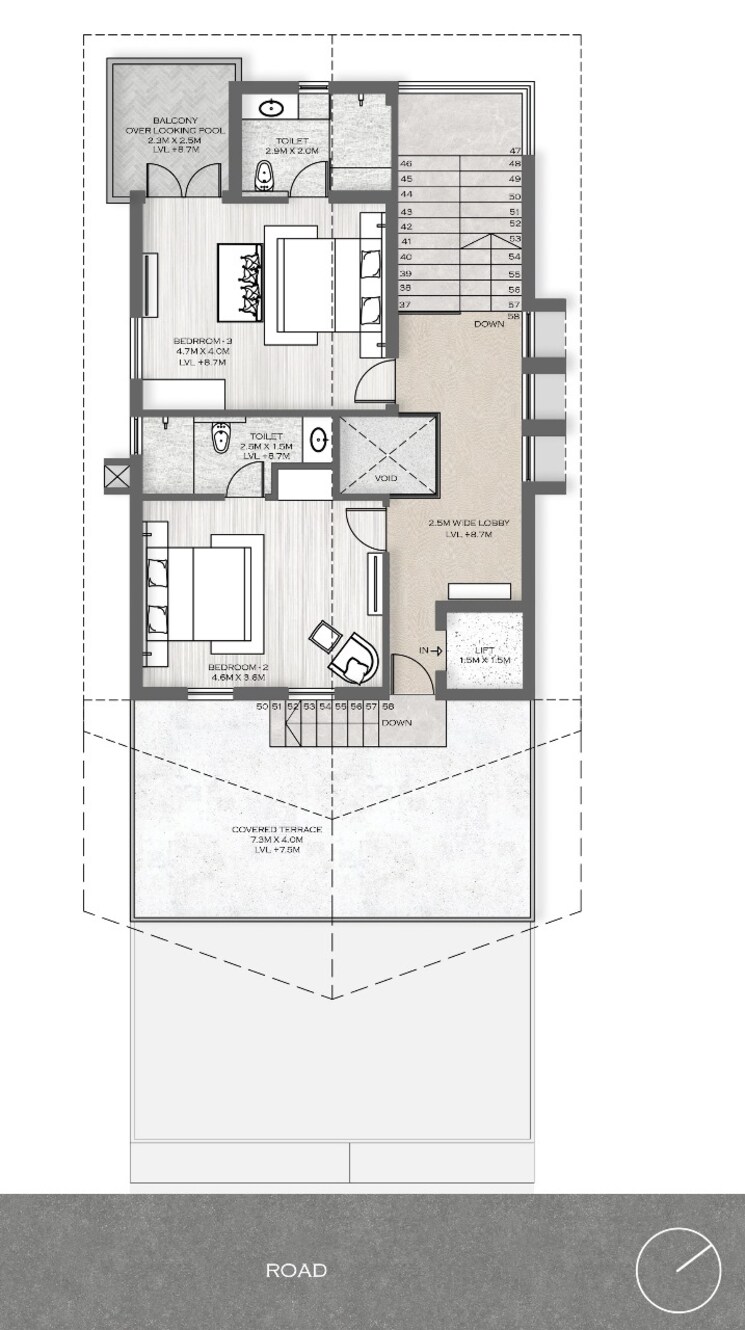 Floor Plan, morjim 3 Bedroom 3200 Sq.Ft. Villa In Morjim Goa 7883391